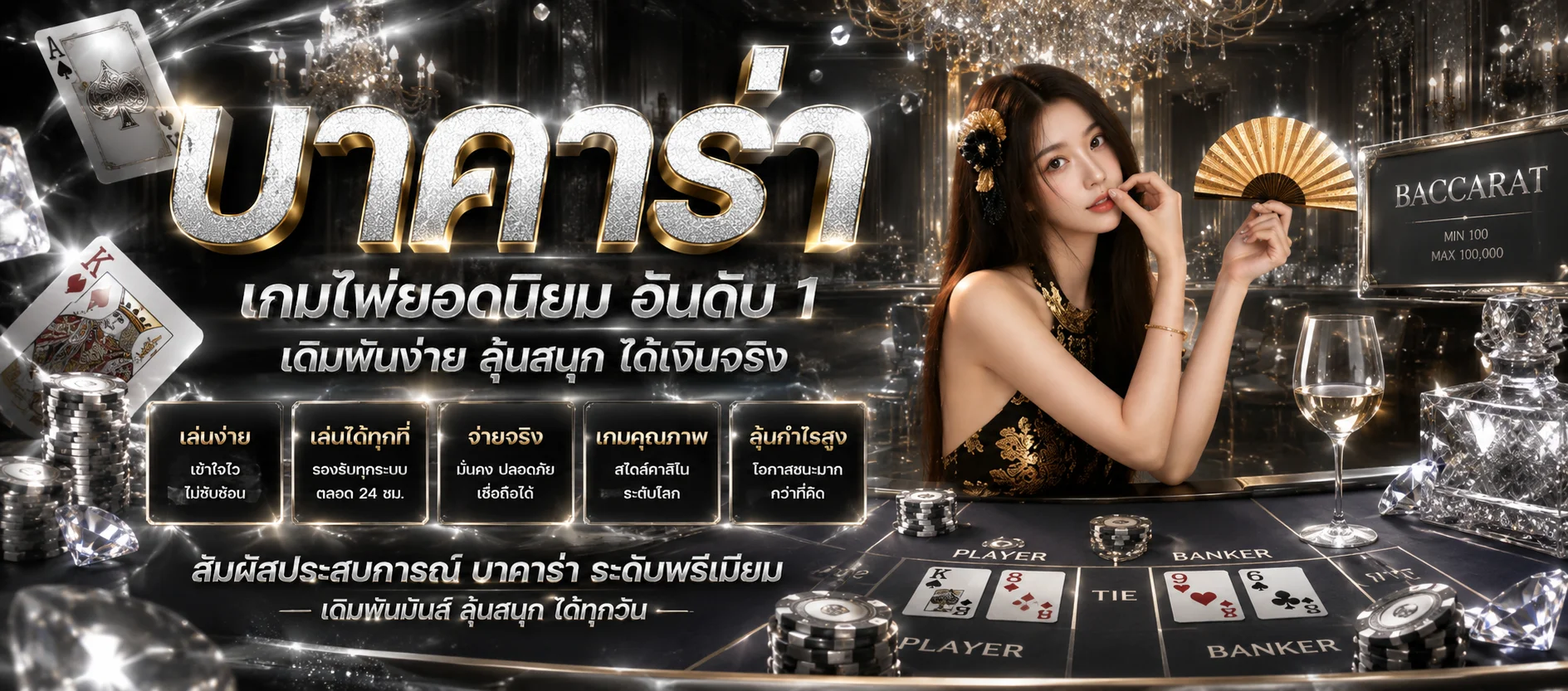 คาสิโนออนไลน์ MGMCITY88 บาคาร่าสดถ่ายทอดจากสตูดิโอจริง